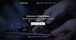 Desktop Screenshot of clickforcare.co.uk